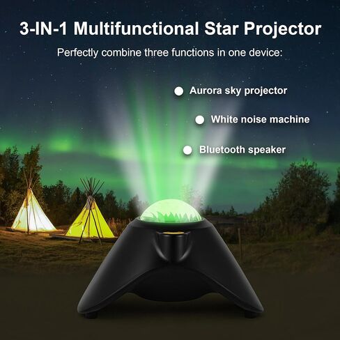 Galaxy Projector,Northern Galaxy Light Aurora, Star Projector with Timer and Remote Control,Night Lights LED for Bedroom Room Decor, Gifts for Kids, Adults, Christmas, Birthday in Saudi Arabia