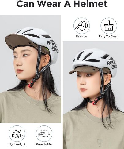 Foldable Cycling Cap, Breathable Helmet Liner with Sun Visor, Sun Protection Running Hat for Men Women Under Helmet in Saudi Arabia