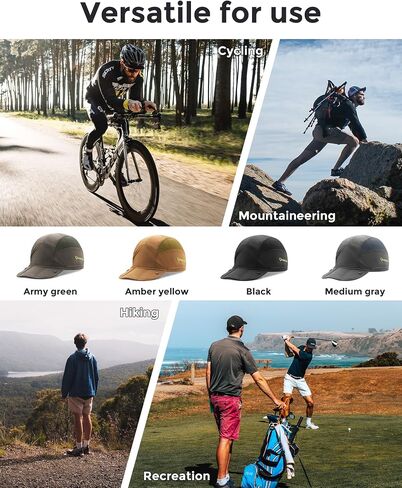 Foldable Cycling Cap, Breathable Helmet Liner with Sun Visor, Sun Protection Running Hat for Men Women Under Helmet in Saudi Arabia