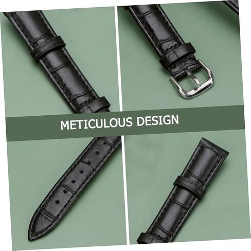 GALPADA Leather Watch Band with Pin Buckle Stylish Sweatproof Wrist Strap Durable Replacement Strap for Watch Re in Saudi Arabia