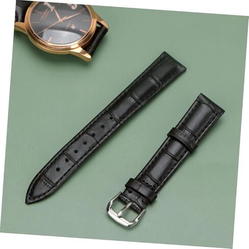 GALPADA Leather Watch Band with Pin Buckle Stylish Sweatproof Wrist Strap Durable Replacement Strap for Watch Re in Saudi Arabia