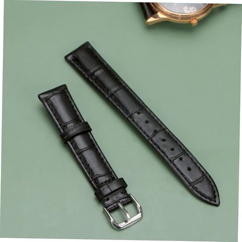 GALPADA Leather Watch Band with Pin Buckle Stylish Sweatproof Wrist Strap Durable Replacement Strap for Watch Re in Saudi Arabia