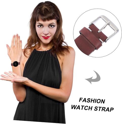 Leather Watch Strap for Men Women Thin Replacement Band Stylish Design for Everyday Wear Special in Saudi Arabia