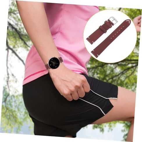 Leather Watch Strap for Men Women Thin Replacement Band Stylish Design for Everyday Wear Special in Saudi Arabia