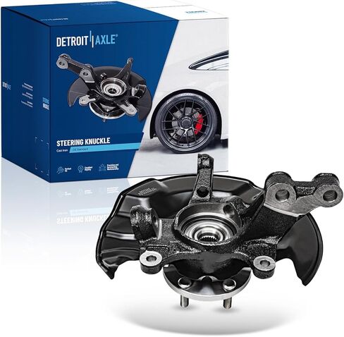 Detroit Axle - مقبل توجيه يسار الأمامي لعام 2009-2013 Toyota Corolla Matrix 2010 2011 2012 Deving Knuckle & Wheel Bearing Hub Presid in Saudi Arabia