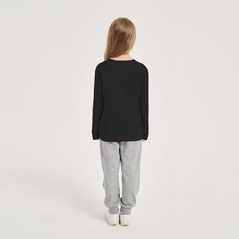 الفتيات/الصغار القمصان طويلة الأكمام الأطفال طاقم كروك القطن الناعم قمم الفتيات الطويلة الأكمام الطويلة (2-14years) in Kuwait