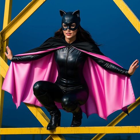 Haysandy Bat Cape Case Costume Usisex Capes Satin Capes for Women for Halloween Hero Party Compires CoSplay Costume in Saudi Arabia