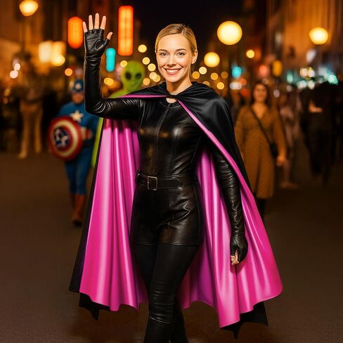 Haysandy Bat Cape Case Costume Usisex Capes Satin Capes for Women for Halloween Hero Party Compires CoSplay Costume in Saudi Arabia