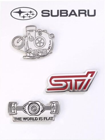 Subaru Performance 3pc Pin Set Sti Crosstrek Ascent Forester Wrx Impreza Legacy Outback Brz Boxer Turbo in Saudi Arabia