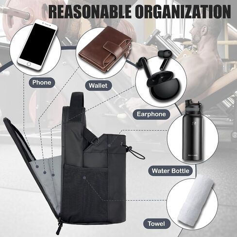 Magnetic Gym Bag for Men and Women, Gym Accessories, Magnetic Water Bottle Holder with Strap for Fitness, Travel in Saudi Arabia