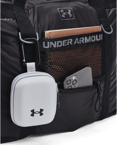 Under Armour Womens Studio Packable Tote Bag, (001) Black / / Metallic Gun Metal, One Size Fits Most in Saudi Arabia