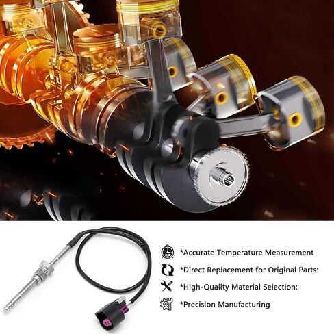 12643246 Exhaust Gas Temperature Sensor EGT Compatible with 2011-2016 Chevy Silverado Sierra 2500 HD 3500 Duramax 6.6L For # 213-4778 213-4759 in Saudi Arabia