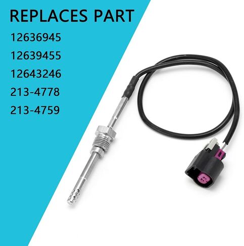 12643246 Exhaust Gas Temperature Sensor EGT Compatible with 2011-2016 Chevy Silverado Sierra 2500 HD 3500 Duramax 6.6L For # 213-4778 213-4759 in Saudi Arabia