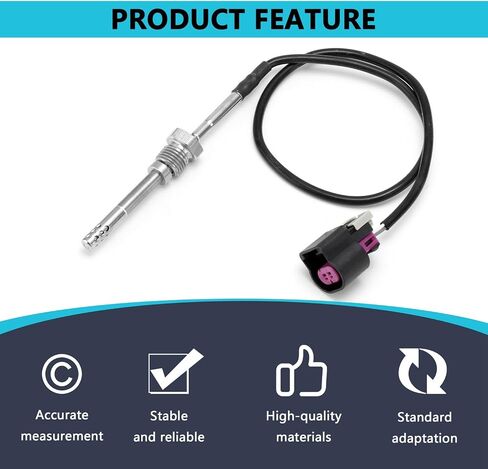 12643246 Exhaust Gas Temperature Sensor EGT Compatible with 2011-2016 Chevy Silverado Sierra 2500 HD 3500 Duramax 6.6L For # 213-4778 213-4759 in Saudi Arabia
