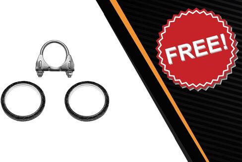Exhaust Resonator Pipe Muffler Exhaust Kit Compatible for 2011-2017 Nissan Juke 1.6L | Stainless Steel | Northeastern Exhaust | Free Gaskets and Clamp | Automotive Replacement Part | Direct-Fit in Saudi Arabia