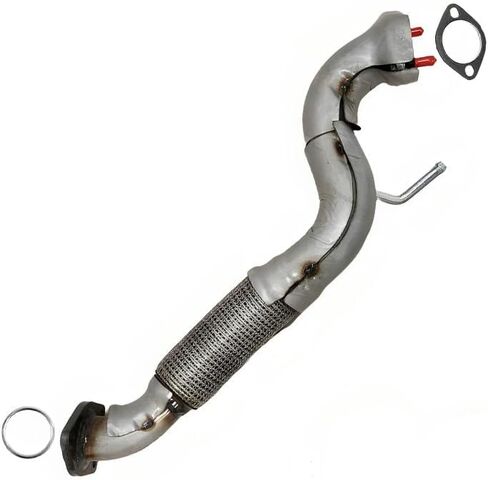 Exhaust Resonator Pipe Compatible for 2008-2019 Nissan Rogue 2.5L | Stainless Steel | Northeastern Exhaust | Free Gasket and Clamps Included | Automotive Replacement Part in Saudi Arabia