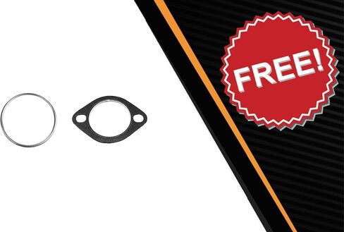 Exhaust Resonator Pipe Compatible for 2008-2019 Nissan Rogue 2.5L | Stainless Steel | Northeastern Exhaust | Free Gasket and Clamps Included | Automotive Replacement Part in Saudi Arabia