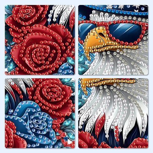 MXJSUA 5D Diamond Art Painting Kits for Adults, Roses Diamond Art Kits Pink Castle Diamond Art Painting Kit for Adults Full Drill, DIY Crystal Picture Art for Home Wall Decor 12x16 inch in Kuwait