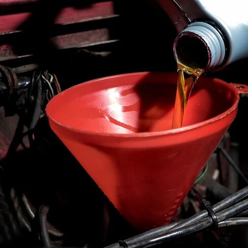 مجموعة قمع السيارات من HexinYigjly مكونة من 4 قطع، مسارات وقود واسعة الفم، مسارات زيت بلاستيكية طويلة الرقبة، مسارات مرنة للزاوية اليمنى، مع فوهة قابلة للفصل وفلتر للمياه/البنزين/المبرد/زيت المحرك in Kuwait