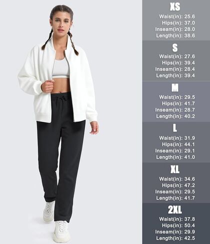 MAGCOMSEN Women's Sherpa Lined Sweatpants Winter Warm Fleece Pants Water Resistant Thermal Pants for Lounge Outdoor Snow in Saudi Arabia