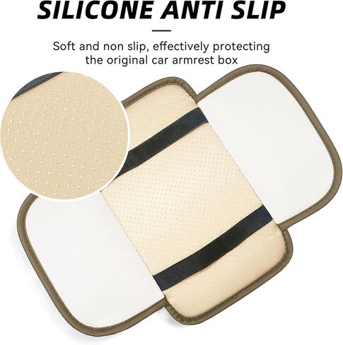 تغطية صندوق مسند الذراعين للسيارة سيارة منظمة وحدة تحكم جلدية من الدرجة من الدرجة الماسية مع غطاء وحدة تحكم مركبة مركبة عالمية للتخزين الجانبي ، معظم المركبات ، سيارات الدفع الرباعي ، الشاحنة. (أسود) in Kuwait