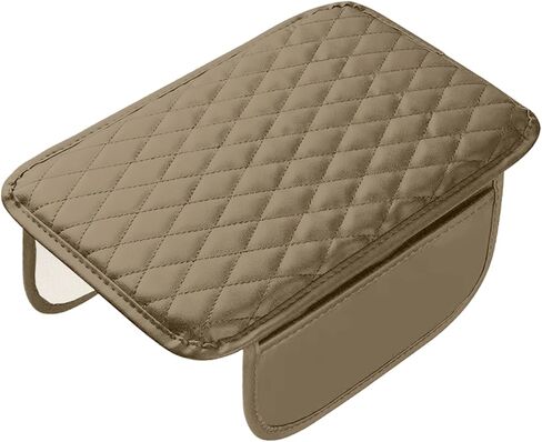 تغطية صندوق مسند الذراعين للسيارة سيارة منظمة وحدة تحكم جلدية من الدرجة من الدرجة الماسية مع غطاء وحدة تحكم مركبة مركبة عالمية للتخزين الجانبي ، معظم المركبات ، سيارات الدفع الرباعي ، الشاحنة. (أسود) in Kuwait