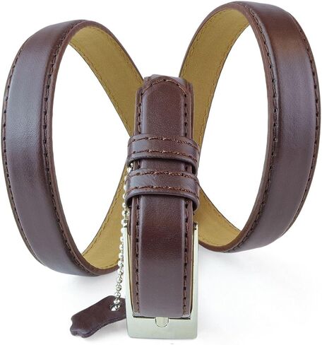Belle Donne - Women's Solid Color Faux Leather 3/4" Belt w/Metal Square Buckle in Kuwait