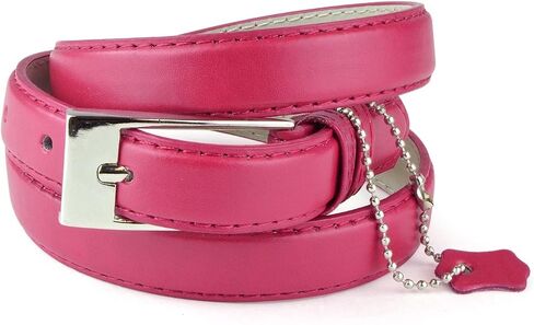 Belle Donne - Women's Solid Color Faux Leather 3/4" Belt w/Metal Square Buckle in Kuwait