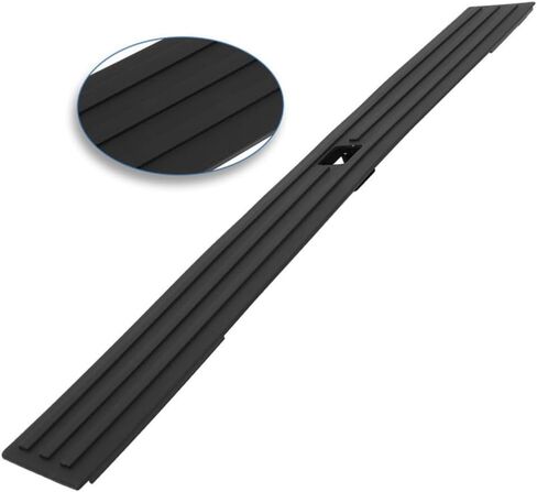 2 Set of - for Ford for F150 2015-2019 Flexible Step Tailgate Molding Cover Top Cap Protector ABS (Black,ABS,Plastic) in Saudi Arabia