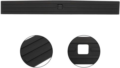 2 Set of - for Ford for F150 2015-2019 Flexible Step Tailgate Molding Cover Top Cap Protector ABS (Black,ABS,Plastic) in Saudi Arabia