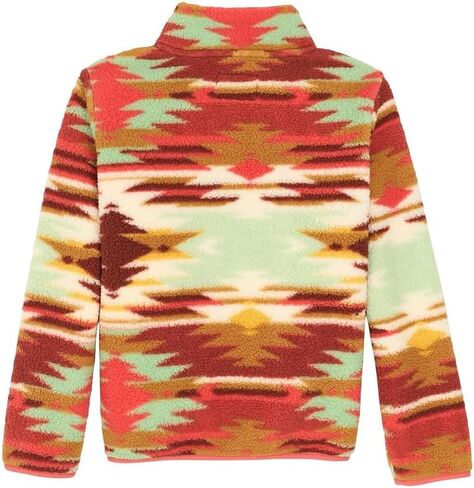 Wrangler Girl's Blue and Green Sherpa Pullover Multi M in Saudi Arabia
