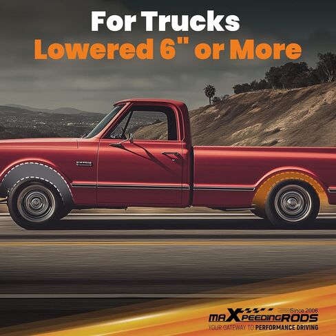 MaxPeedingRods Tracking Arm Crossmember for Chevy/GMC C10 C15 1963-1972 ، 6 ثقوب قابلة للتعديل القرفصاء للسيارات انخفضت 6 "أو أكثر in Kuwait