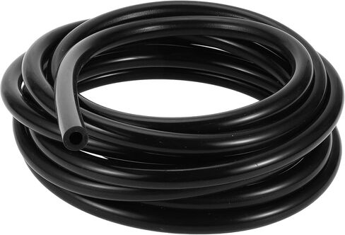 Silicone Vacuum Tubing Hose Automotive Vacuum Line High Temperature 20FT 5/16" 8mm ID 3.5mm Thickness 1 Pc Black in Saudi Arabia