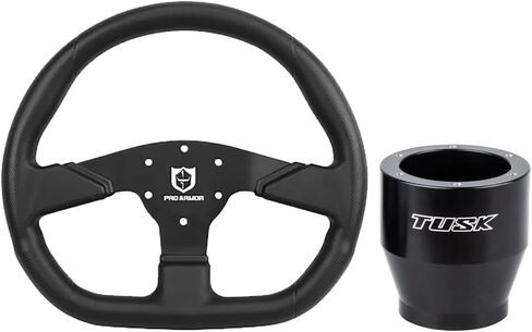 Tusk Steering Wheel Hub with Pro Armor Steering Wheel "D" Shaped Steering Wheel For Polaris RANGER 700 XP 4x4 2005-2007 in Saudi Arabia
