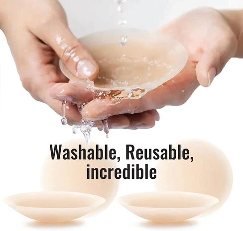 Nipple Covers for Women 2 & 4 Pairs 8cm Standard Size, Silicone Breast Petals Adhesive Pasties, Under Clothes, Nipple Pads in Saudi Arabia