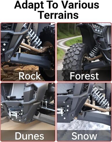 حراس مزدوج A-arm لـ Kawasaki Teryx 1000-مجموعة حراسة الدروع اليمنى واليسرى الأمامية ، حماة لوحة التزلج البلاستيكية تناسب إكسسوارات Teryx KRX KRX 4 1000 2020-2025 ، استبدل OEM #99994-1311 in Kuwait