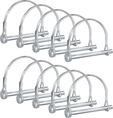 Pack of 10 Trailer Pins Hitch Pins – 2-3/4" x 1/4" (L x W) – Featuring Trailer Hitch Pin Lock, Trailer Coupler Pin and Locking Pins for Farm Trailers, Towing, Lawn Equipment in Kuwait