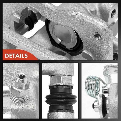 A-Premium Disc Brake Caliper Assembly with Bracket Compatible with Fiat - 500L 2014 2015 2016 2017, Rear Driver and Passenger Side in Saudi Arabia