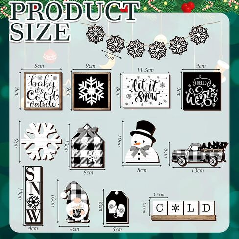 17 قطعة من رجل خبز الزنجبيل لعيد الميلاد، مجموعة ديكور صينية متدرجة، زينة عيد الميلاد، رجل خبز الزنجبيل الخشبي، ديكور طاولة عيد الميلاد لعيد الميلاد الشتوي، قطعة مركزية لطاولة المكتب in Kuwait