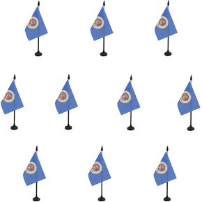 علم طاولة كولورادو من AZ FLAG مقاس 10.16 سم × 15.24 سم - علم مكتب ولاية كولورادو الأمريكية 15 × 10 سم - عصا وقاعدة بلاستيكية سوداء in Kuwait