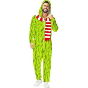 Unisex Adult Halloween Animal Onesie Pajamas Pumpkin Cosplay Costume for Men Women in Kuwait