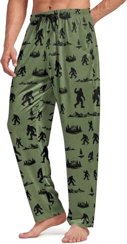 Mens Pajama Pants Sleep Lounge Pants Pajamas with Pockets Pajama Bottoms in Saudi Arabia