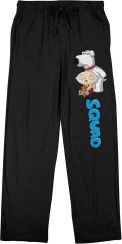 Family Guy Stewie & Brian Squad Men's Black Sleep Pajama Pants in Saudi Arabia