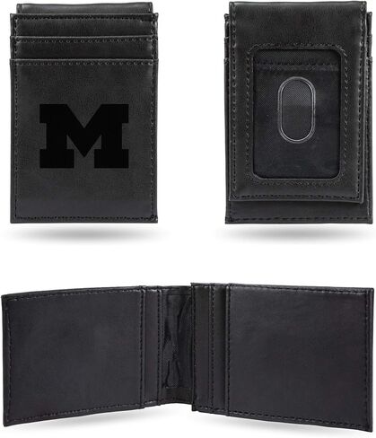 Rico Industries NCAA Michigan State Spartans محفظة جيب أمامي رمادية محفورة بالليزر محفظة جيب أمامية محفورة بالليزر - مدمجة/مريحة/نحيفة in Saudi Arabia