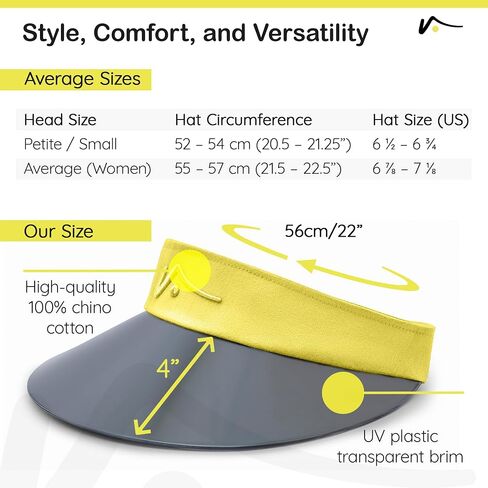 Visto Wide Brim Sports Poundor مع حافة شفافة-حماية من أشعة الشمس UV-100 ٪ من القطن الصيني-حزام فيلكرو قابل للتعديل in Kuwait
