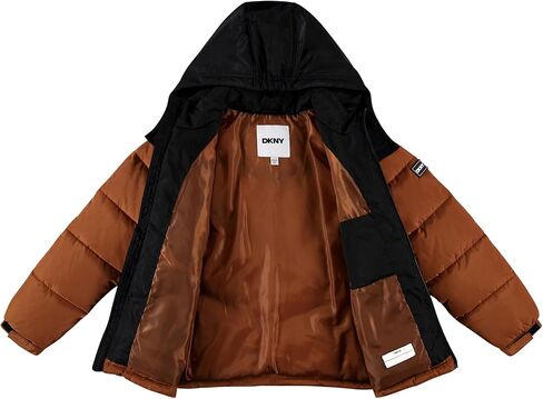 DKNY Boys Puffer Jacket - Heavyweight Quilted Wind & Water Resistant Boys Winter Coat Poly Taffeta Insulated Winter Jacket in Kuwait