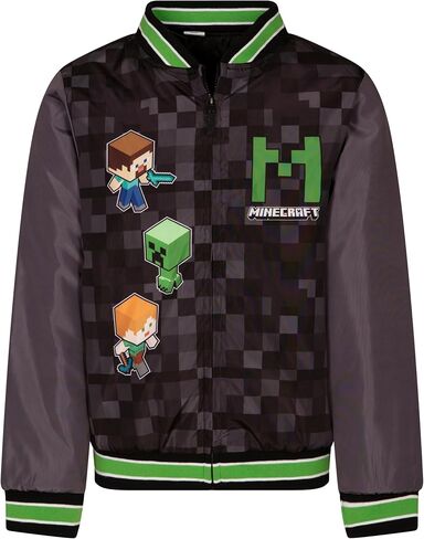 Minecraft Varsity Bomber Jacket Little Kid لأحجام الأطفال الكبيرة (6-18-20) in Saudi Arabia