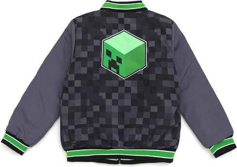Minecraft Varsity Bomber Jacket Little Kid لأحجام الأطفال الكبيرة (6-18-20) in Saudi Arabia