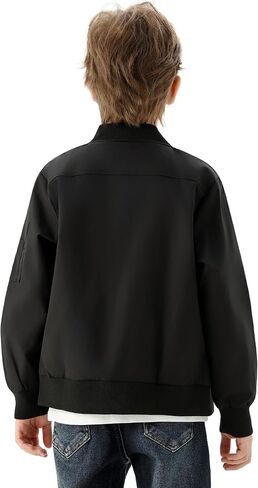 Wulful Boy's Bomber Jackets Kids Spring Fall zip Up Varsity Windbreak Jackets in Kuwait