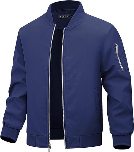 Wulful Boy's Bomber Jackets Kids Spring Fall zip Up Varsity Windbreak Jackets in Kuwait
